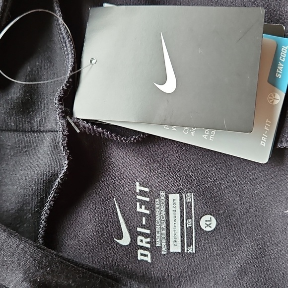 Nike Dri Fit Black Twist Front Cardigan Jacket XL NWT - Picture 8 of 16